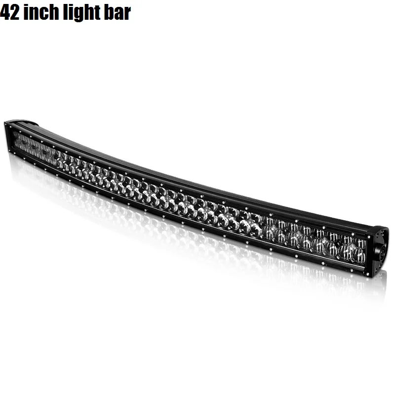 5D 22 32 42 дюйма 200 Вт 300 Вт 400 Вт двойной ряд изогнутые черные жемчужные линзы светодиодный светильник с Cree Led чип разъем DT для SUV ATV UTV - Цвет: 42 inch Led bar only