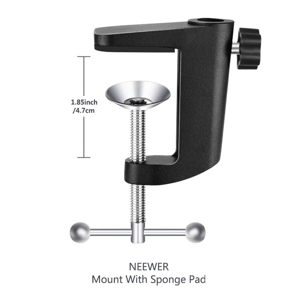  Neewer Adjustable Desktop Clamp Suspension Boom Scissor Arm Stand Holder for Logitech Webcam 360 De