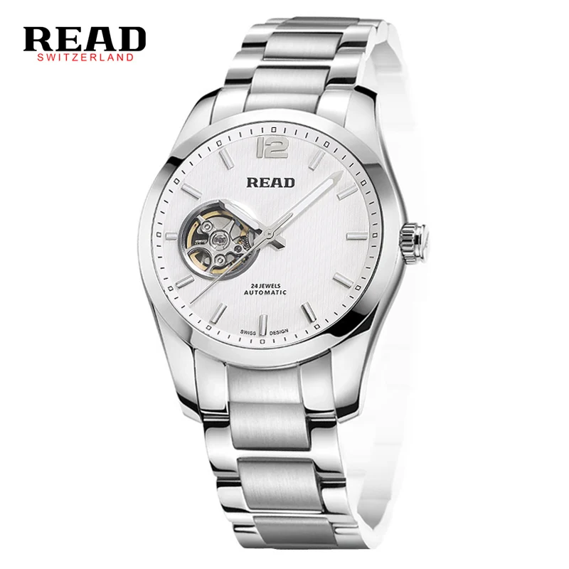 Mens Watches Automatic Mechanical Watch Skeleton Clock Leather Casual business wristwatch relojes hombre top brand READ luxury retro bronze bezel skeleton steampunk automatic watches mens sports clock luxury top brand vintage leather mechanical wristwatch