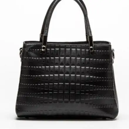 

2019 Design Genuine Leather Women Alligator Shoulder Bags Large Capacity Business Tote Bag.