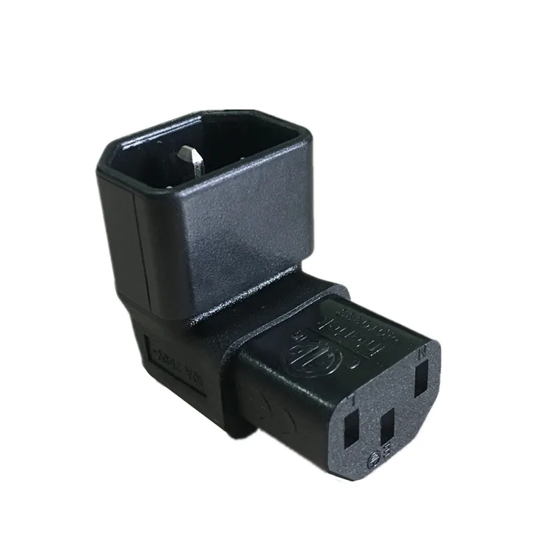 

Right Angled IEC Convert Adapter, Down Angled IEC 320 C14 to C13 for TV Wall C13 TO C14