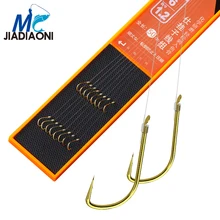 JIADIAONI 8 шт./лот колючий Карп Рыболовный крючок высокоуглеродистые рыболовные крючки из нержавеющей стали рыболовные аксессуары