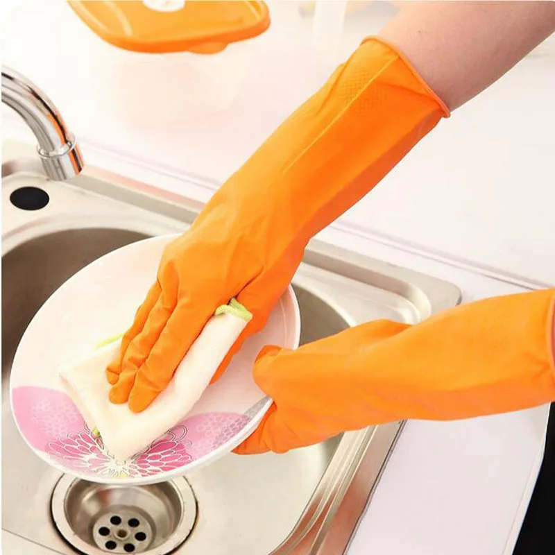 200 Pairs Rubber Gloves Skin Care Gloves Hand Warm Thick Dish Washing