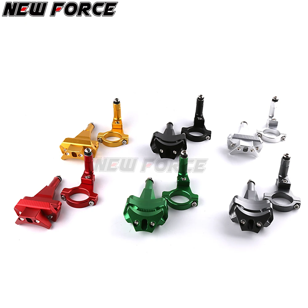 Motorcycle Accessories CNC Aluminum Alloy Steering Damper Stabilizer Mounting Bracket Kits For