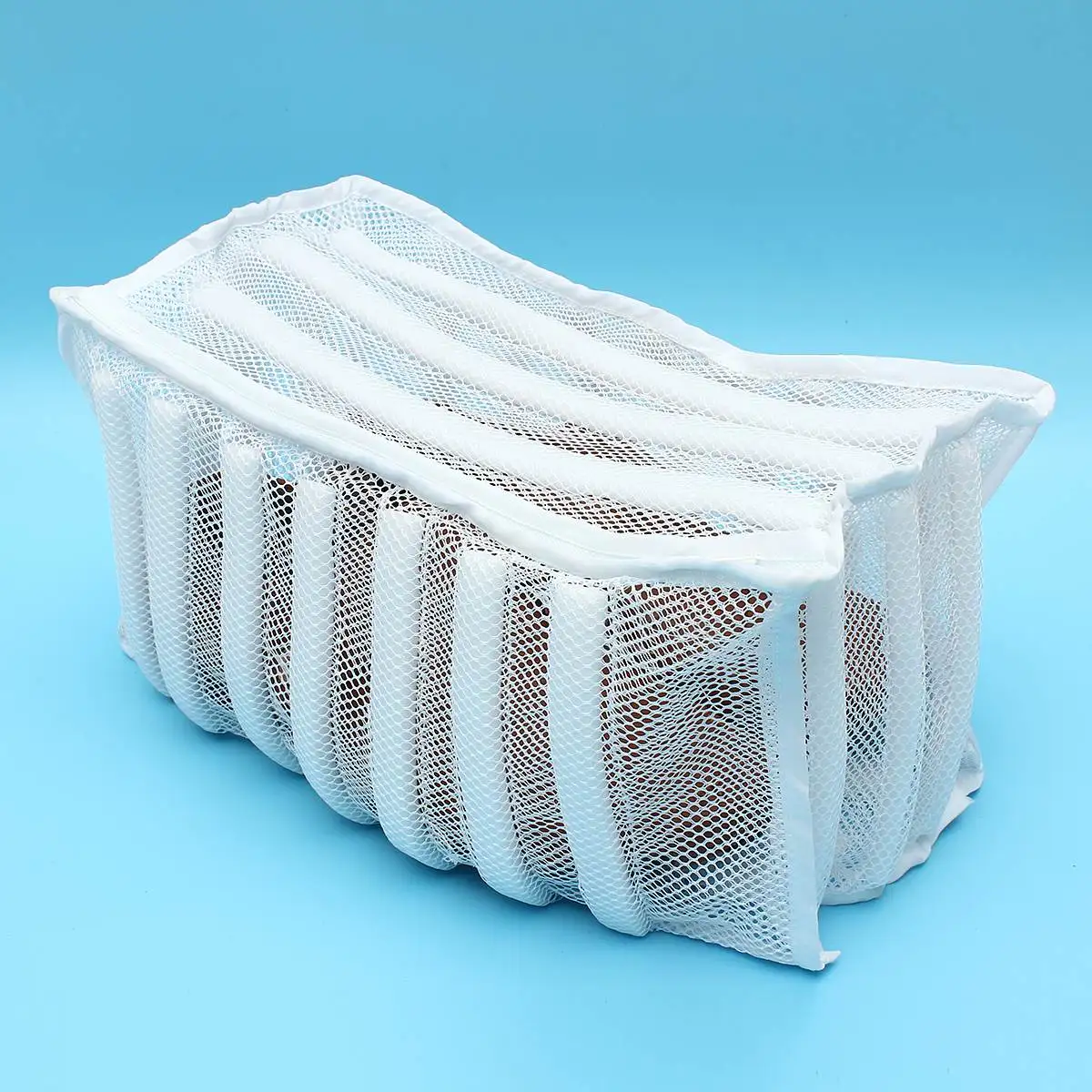 انغلق شبكة غسل كيس الغسيل الأحذية حذاء حذاء تخزين الملابس كيس الغسيل التنظيف المنزلية مجفف غسالة الأبيض لوازم أداة