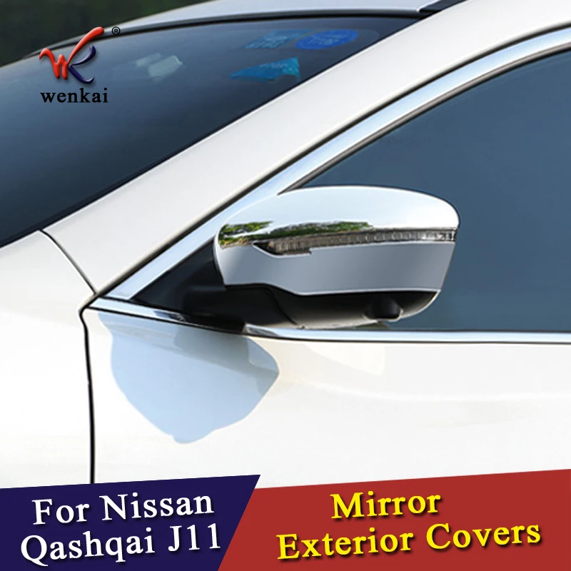 WK для Nissan Qashqai J11 Rogue X-Trail T32 автомобильный хромированный Стайлинг Зеркало заднего вида крышка бензобака внешняя аксессуары