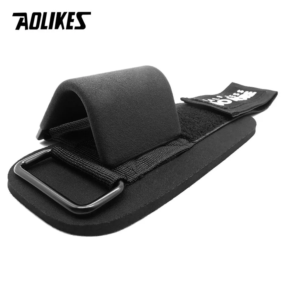  AOLIKES Weight Lifting-Hook Hand-Bar Wrist Straps Glove Weightlifting Strength Training Gym Fitness