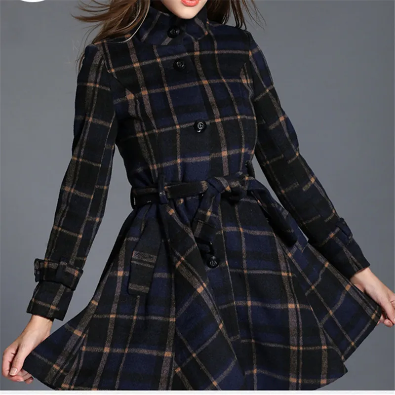 Pleine Automne Mode Manteaux Laine Manteau Manches Taille Desain Femmes Hiver Preppy Palid Style Slim OEwqTxzn0R