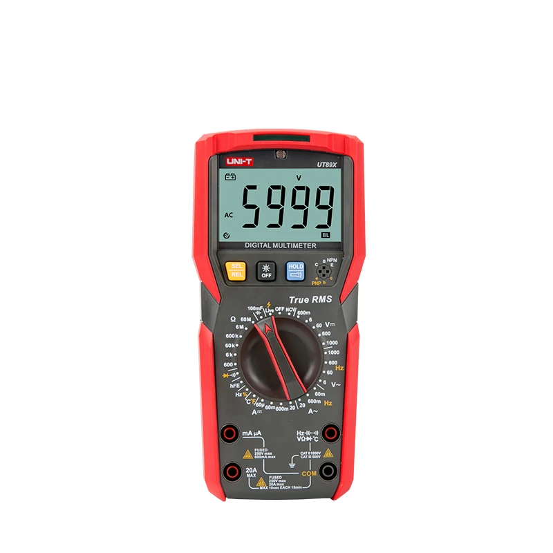 Beste UNI T UT89X UT89XD True Rms Professionele Digitale Multimeter Tester Ncv 20A Stroom Ac Dc Voltmeter Capaciteit Resistance Tester