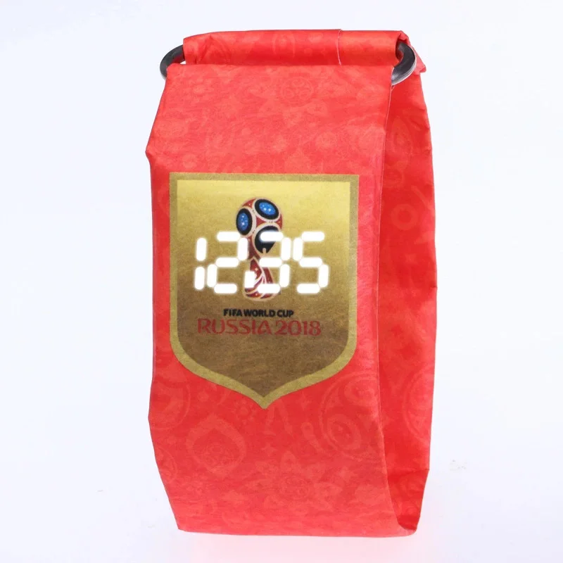 Детские часы креативные царапинам цифровые бумажные часы водонепроницаемые электронные светодиодные часы для мальчиков и девочек - Цвет: 511
