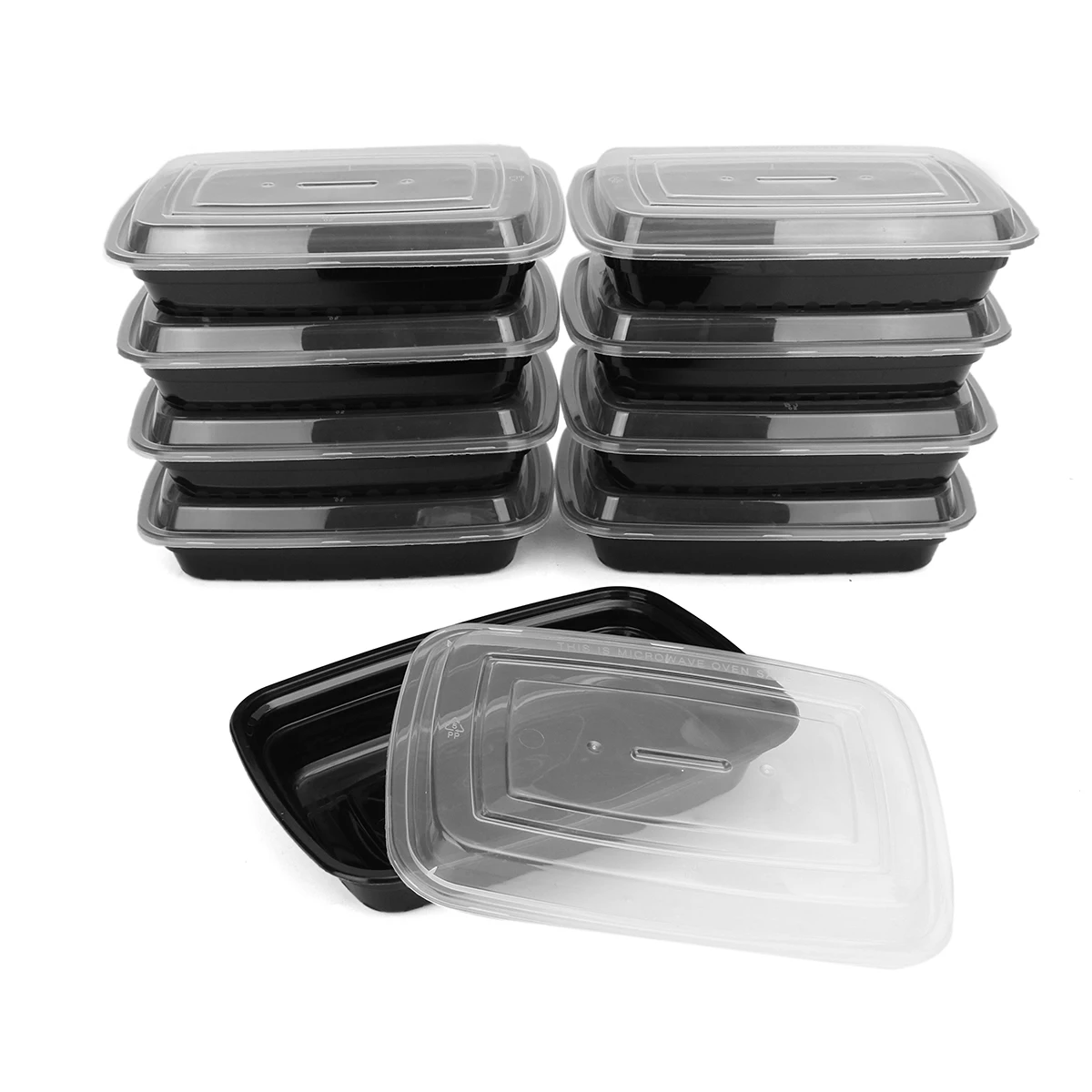 10 шт. микроволновая печь применимые Ланч-боксы Bento коробка еды контейнер для продуктов пластиковые Многоразовые продукты, фрукты коробка для хранения случае 750 мл