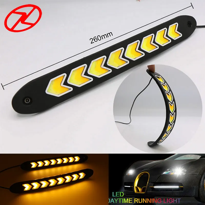 2 шт. гибкие светодиодные дневные ходовые огни в форме стрелки|daytime running|led daytime