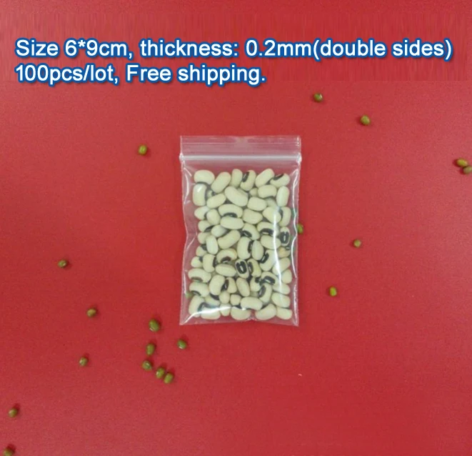 

Пакеты полиэтиленовые прозрачные с застежкой-молнией, 6 Х9 см, 2000 шт.