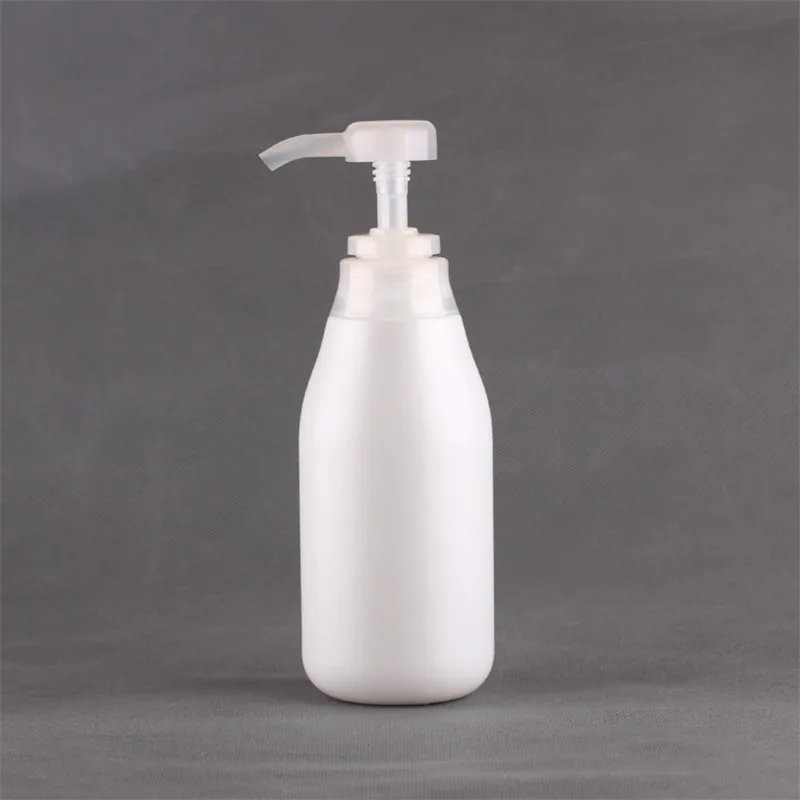 20 шт/лот 300 мл пресс-лосьона насос бутылка многоразового использования, пустые PE пластиковый контейнер с пульверизатором бутылка молока шампунь-гель для душа упаковка