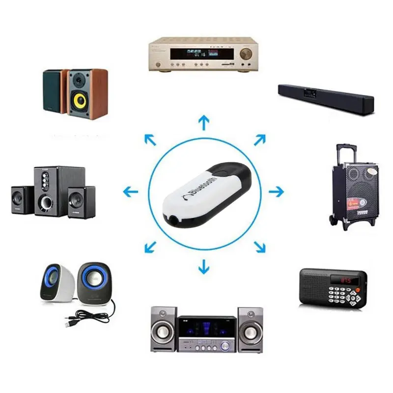 3 5 мм аудиоразъем Интерфейс Dual USB Выход A2Dp автомобильный bluetooth приемник