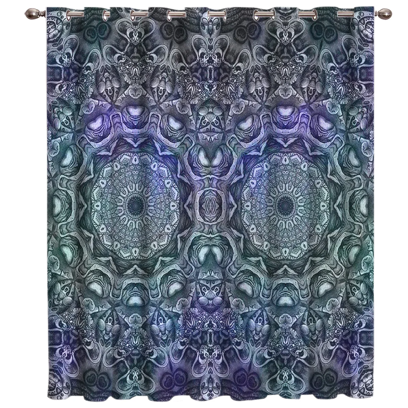 

Indian Ethnic Flower Window Treatments Curtains Valance Bathroom Bedroom Decor Swag Curtain Panels With Grommets Curtains