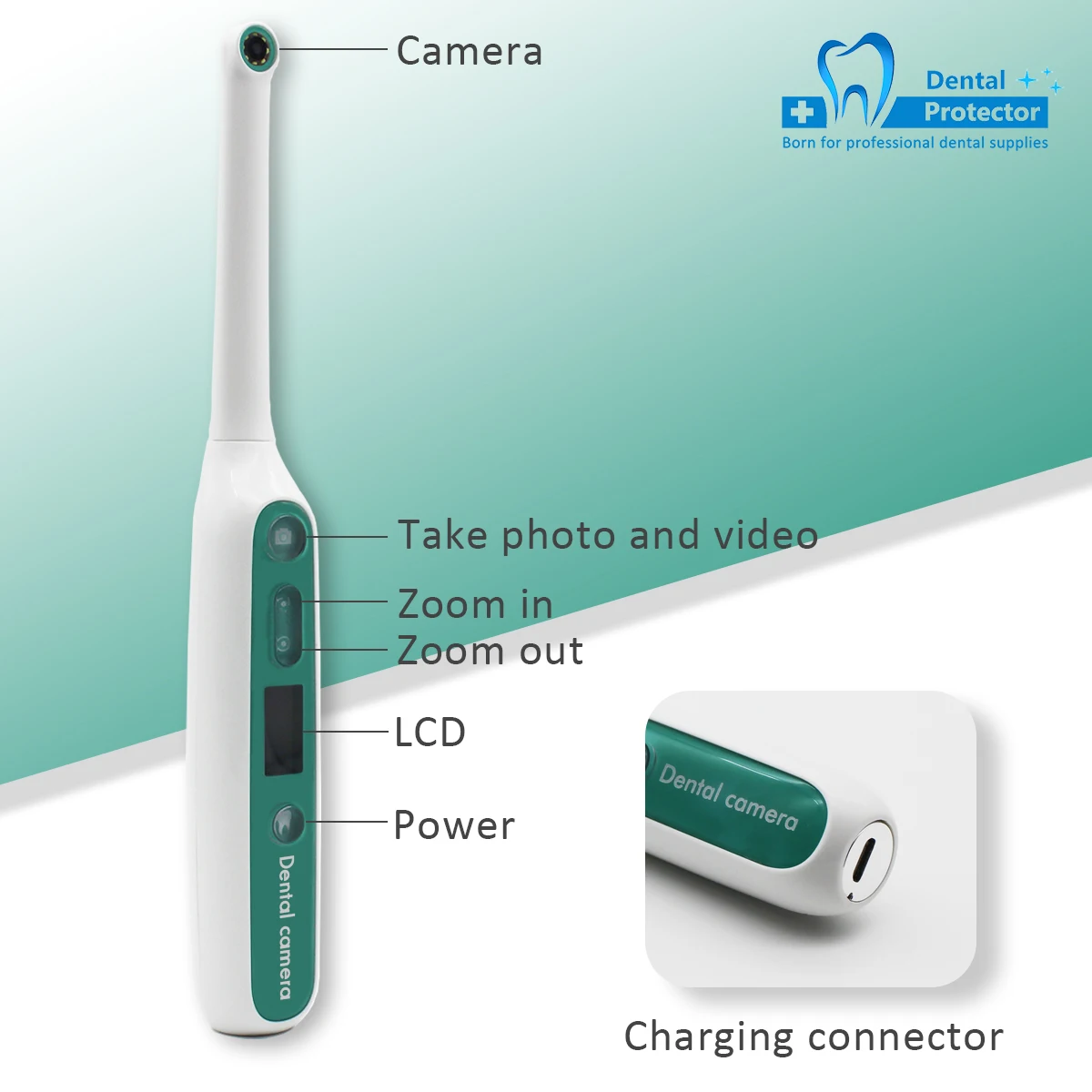 Wireless WiFi HD USB Oral Dental Camera Intraoral Endoscope Dentist Device LED Light Real-time Video Inspection Teeth Whitening