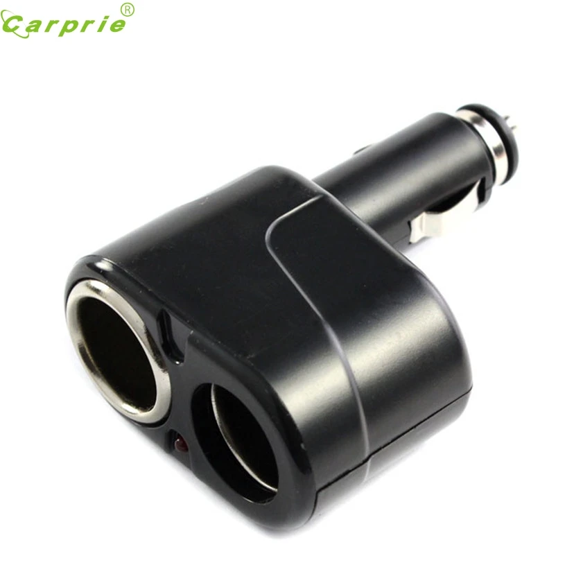 

High Quality New 2 Sockets 12/24V 5A Car Cigarette Lighter Extender Splitter Charger Supply
