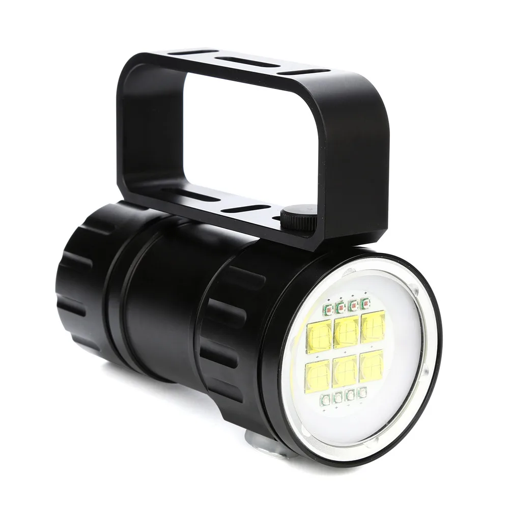 

80m LED Diving Flashlight Photography Light Underwater IPX8 Waterproof Torch Lam Searchlight Waterproof Work Hunting Spotlight