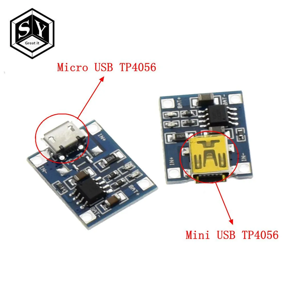 

10pcs TP4056 1A Lipo Battery Charging Board Charger Module lithium battery DIY Mini USB Port + Free shipping