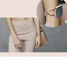 Ремешок Браслет для роскоши сплава кристалла Нержавеющая сталь браслет ремешок для Fitbit versa Смарт-часы 18Jul10