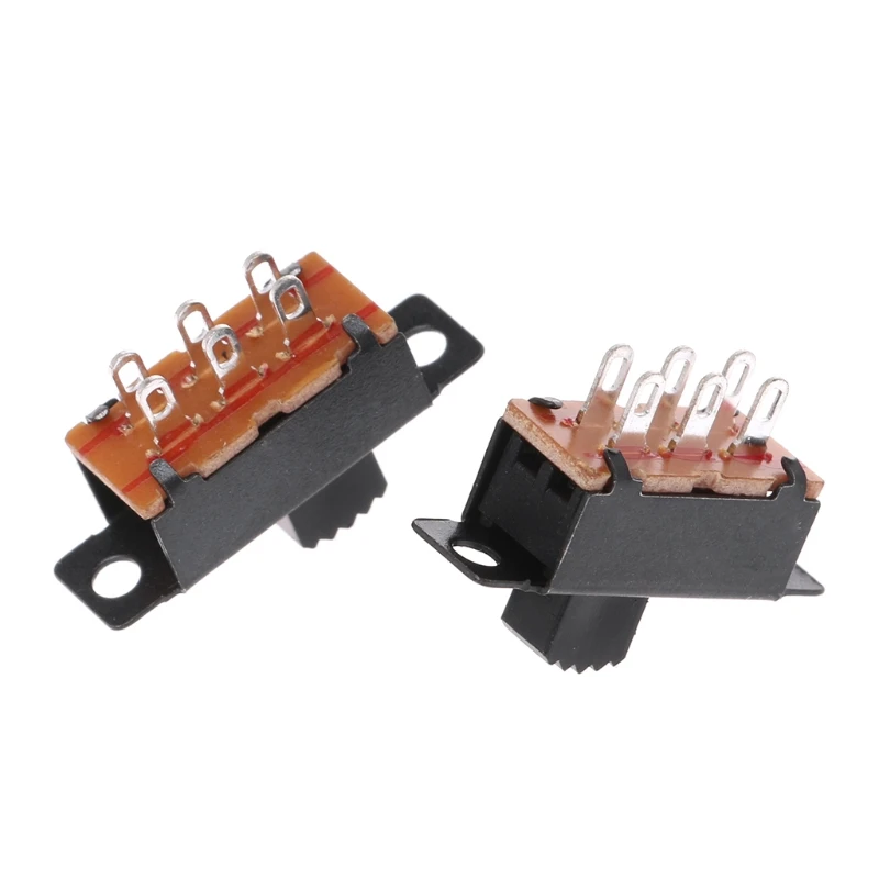OOTDTY 10 шт. SS22F32 6 контактов 2 позиции DPDT вкл./выкл. мини скользящий переключатель 0.5A