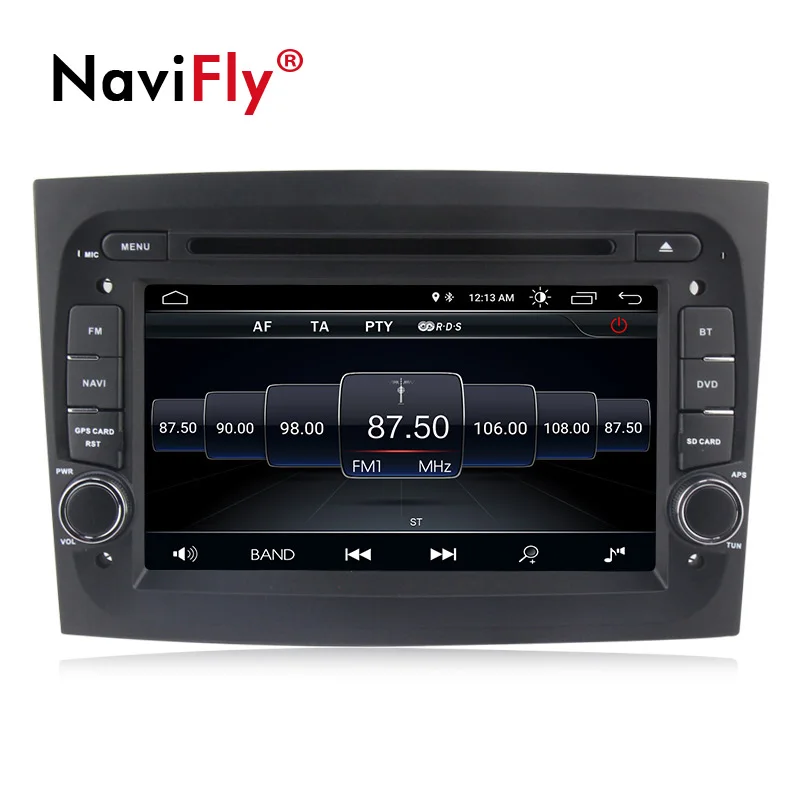 Clearance Navifly Android 8.1 Car Multimedia DVD Radio Player for Fiat Doblo 2015 2016 with BT Wifi Stereo GPS navigation Canbus 2Din 3