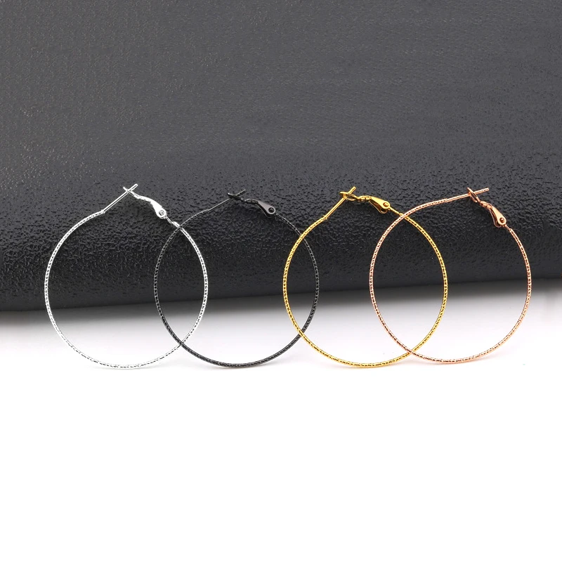 

Semitree 50mm Round Creative Hoop Earrings Stainless Steel Big Circle Earring Gift Women Jewelry Decoration Wholesale Earrings