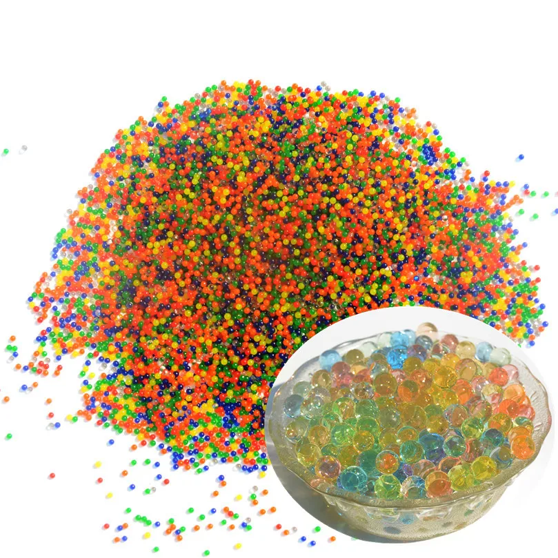5000pcs\bag crystal soil hydrogel gel water beads pearl shaped crystal