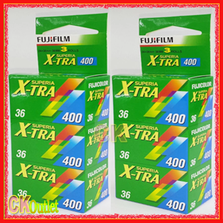 Fuji Плёнки X tra 400 6 рулонов ISO400 135 35 мм ЛОМО Цвет Сделано в Японии с Бесплатная