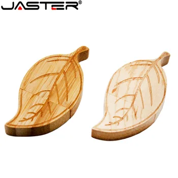 

JASTER New fashion Wooden leaf simulation golden tree leaves usb flash drive Memory card pen pen 4GB 8GB 16GB 32GB