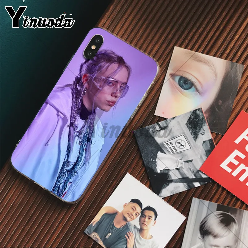 Yinuoda Billie Eilish 13 Девушка ТПУ чехол для телефона оболочка для Apple iPhone 8 7 6 6S Plus X XS MAX 5 5S SE XR Чехлы для мобильных телефонов - Цвет: A12