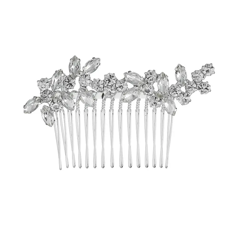 

Crystal Pearl Hair Combs Golden Wedding Hair Combs Leaf Flower Bride Hair Jewelry Bride Hair Comb Fashion Hairwear For Women