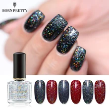 Born Pretty Sequins Nail Polish Galaxy Glitter Top Coat Holo Shining Varnish Black Datura Series Nail Varnish Aliexpress Beauty Health
