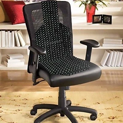 Zone Tech Black Wooden Beaded Massaage Car Vehicle Chair Seat Cushion (3)