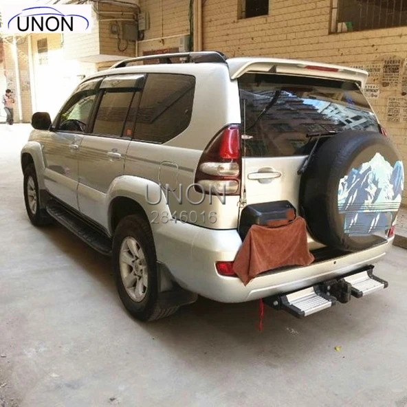 Для Toyota Land Cruiser Prado FJ120 4000 2700 спойлер 2003-2009 АБС пластик Неокрашенный праймер задний спойлер с Led светильник