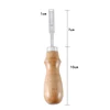 LMDZ Wood Handle French Style Leathercraft Leather Edge Beveler Leather Cutting Skiving Trimming Tool Leather Craft Tool ► Photo 2/6