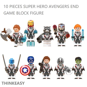 

ThinkEasy Avenger Endgame Thanos Thor Raccoon Hawkeye War Machine Black Widow Nebula Ant Man Building Blocks Gifts Toys