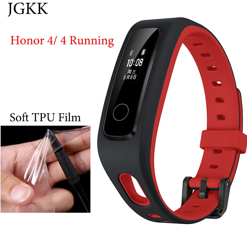 

JGKK 5PCS/Lot For Huawei Honor Band 4 Running Soft TPU Screen Protector For Huawei Honor Band 4 Explosion Proof Protective Film