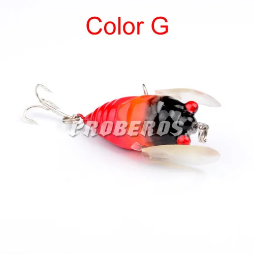 40mm/6g Artificial Insects Fishing Lures Plastic Hard Bait Top water  Wobbler Floating Bass Cicada Peche Popper Fishing Tackle|Fishing Lures| -  AliExpress