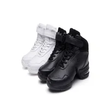 Натуральная кожа женские Танцы кроссовки/Джаз обувь/В Стиле Хип-хоп Танцевальная обувь на высоком каблуке 3 см каблук на воздушной подушке