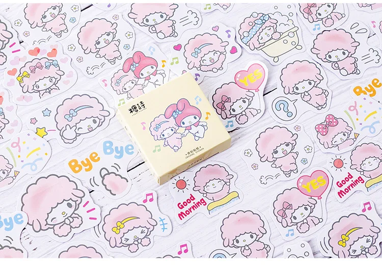 45 шт./компл. kawaii Memo pad модная Милая овечка узор дневник наклейки планировщик рождественские украшения для бизнес планирования школьные принадлежности канцелярские товары