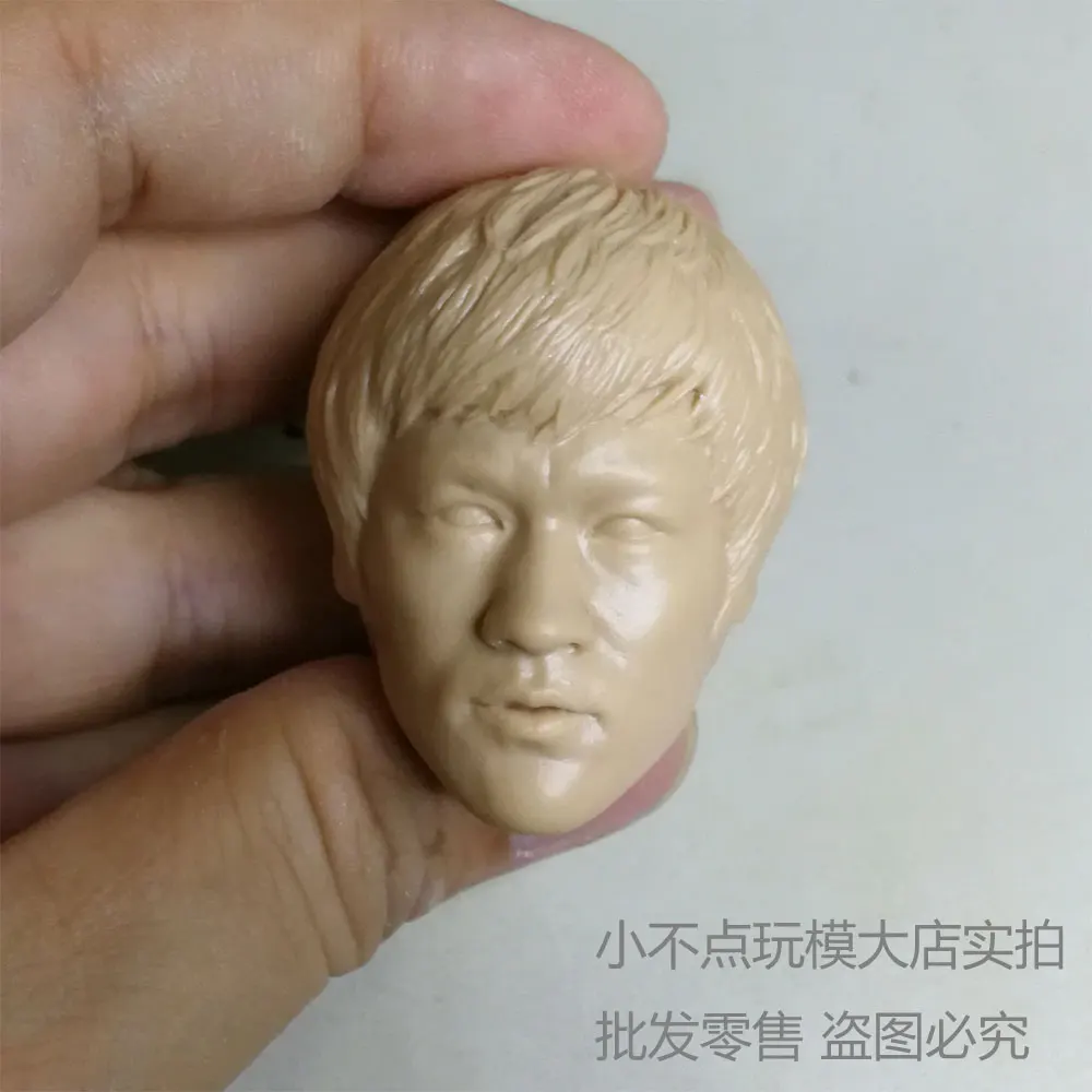

blank 1/6 scale Head Sculpt Bruce Lee Fist of Fury Kung Fu star unpainted