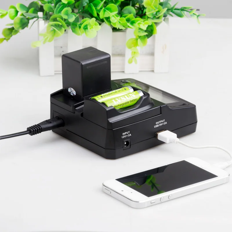 

LVSUN Universal Phone+AA+Camera Car/AC NB-2L NB2L Charger Adapter For Canon Optura 30 40 50 60PowerShot G7 G9 S30 S40 S45 S50