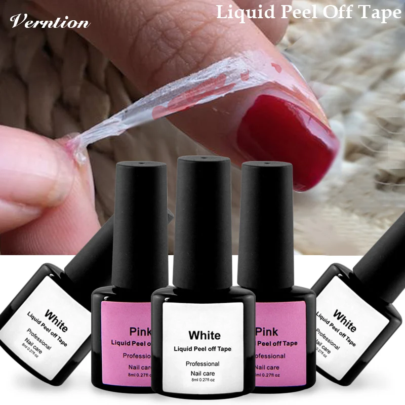 Protected Palisade Easy Clean Base Coat Care Nail Polish 1Pcs 8ML Peel Off Liquid Latex Nail Art