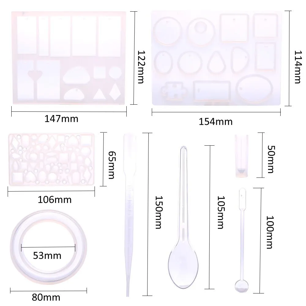 DIY ручной работы полимерный литой комплект пресс-форм силиконовые формы изготовления ювелирных изделий кулон формы ремесло