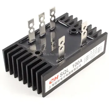

SQL-100A type 3 phase diode Heatsink bridge rectifier, 100A 1600 V