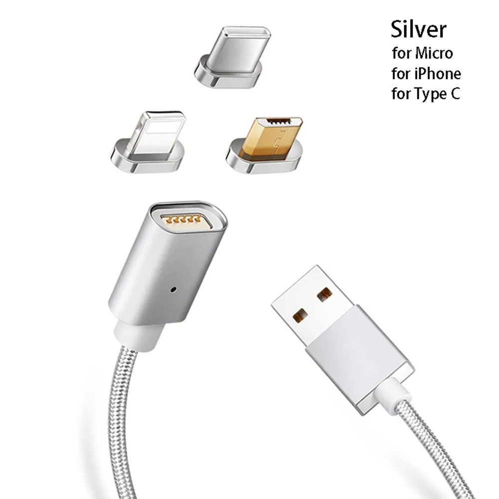 5А магнитное зарядное устройство USB кабель для зарядки данных для IPhone Micro usb type C мобильный телефон Быстрая зарядка магнит Зарядное устройство USB кабель 3 штекера