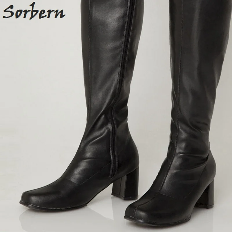 patent leather gogo boots