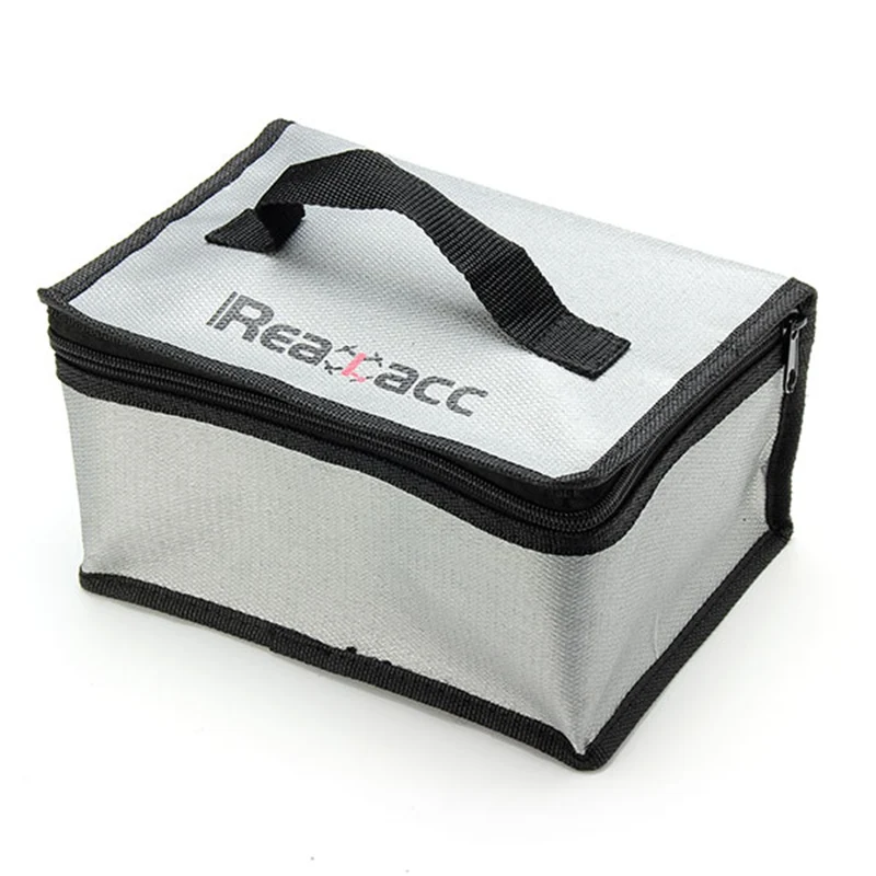 Realacc Fireproof Lipo Battery Safety Carrying Case Bag Box Hnadbag Realacc Fireproof Lipo Battery Safety Carrying Case Bag Box Hnadbag Safe Guard Fire Ant 220x155x115mm With Handle In Parts Accessories From